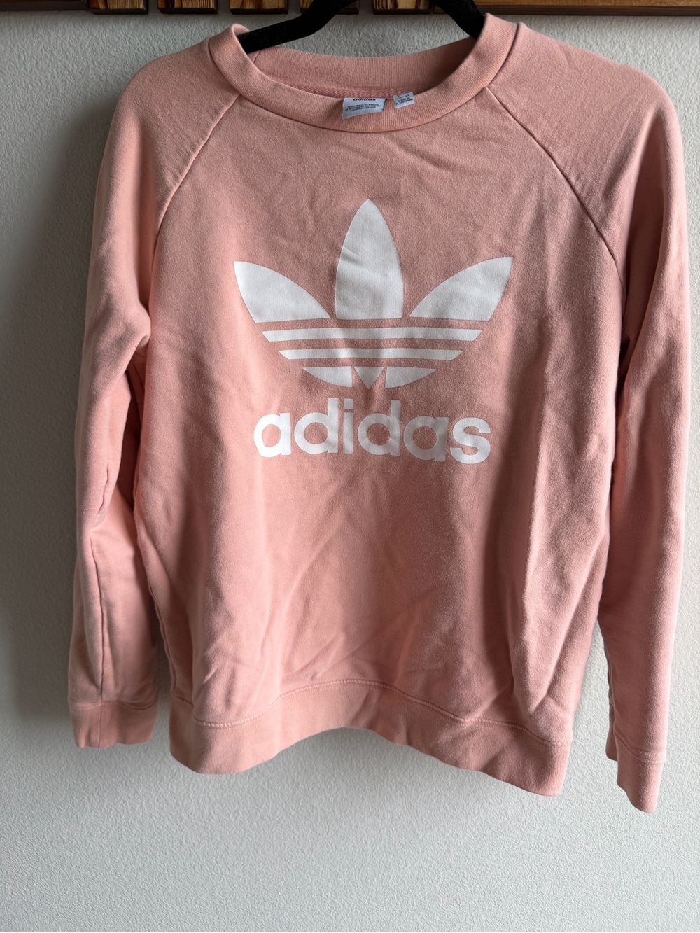 adidas Pink Trefoil Pullover Sweatshirt